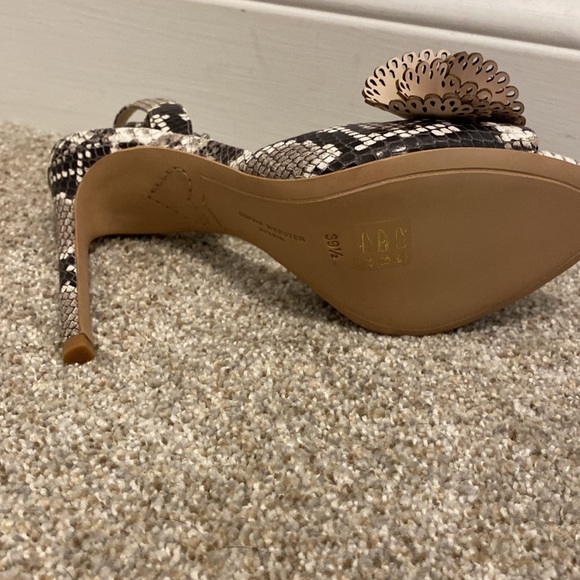 NIB Sophia Webster soleil sandal in nude and snake. Size 39.5 - Picture 6 of 16